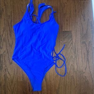 Blue Women's One Piece Swimsuit